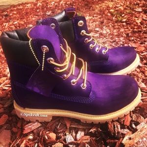 -Custom Purple Timberlands